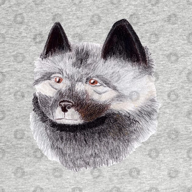 Keeshond dog by Art is Sandy